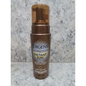 Jergens Natural Glow Instant Sun Sunless Tanning Mousse Deep Bronze 6 oz‎ NEW